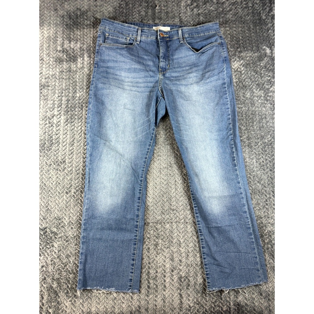 Signature Gold By Levi Strauss Totally Shaping Jeans Women 16S Blue Straight Leg